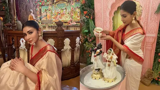 Mouni Roy Ka Janmashtami Dhamaka: Saree Mein Jhakaas!