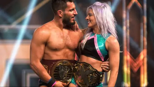 Candice LeRae Celebrates Johnny Gargano's Comeback Moment