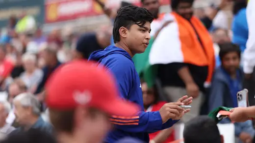 Vaibhav Suryavanshi Wows Fans at Chepauk Stadium