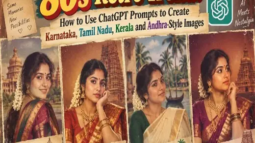 Transform Your Pics into South Indian Film Stars of the 80s
