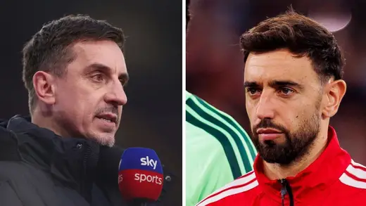 Gary Neville's Tactic: Bruno Fernandes on the Wing?