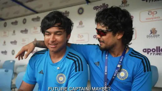 Ishan Kishan and Vaibhav Suryavanshi Share Laughs After Duleep Trophy