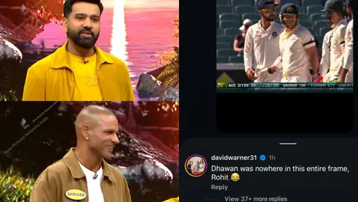 David Warner Calls Out Rohit Sharma Over Dhawan Confusion