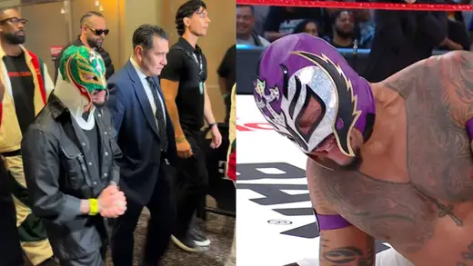 Rey Mysterio Sports A Neck Brace After Omos Showdown