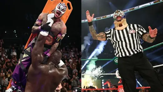 Rey Mysterio's Wild Referee Stunt Costs Dominik Championship
