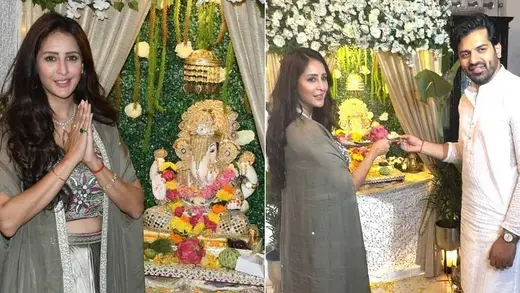 Chahatt Khanna and Rohan Gandotra Celebrate Ganesh Chaturthi