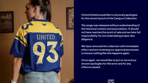 Oxford United's 'United 93' Shirt Sparks Major Backlash