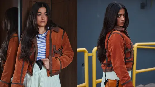 Rashmika Mandanna Steals the Show with Playful Fashion at Milan