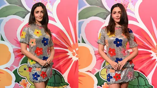 Alia Bhatt Dazzles in Sequins at Don't Be Shy Premiere