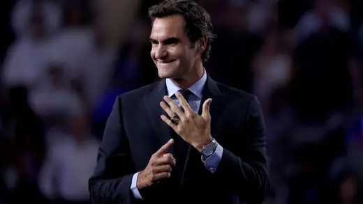 Roger Federer and Thierry Henry Enjoy Laver Cup Fun Together