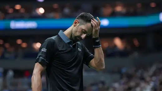 Novak Djokovic Gets Hit in the Face by Fan's Cap Before China Open