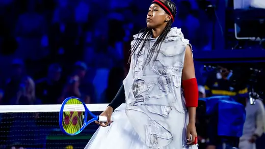 Naomi Osaka Steals the Show at Milan Fashion Week in Blue
