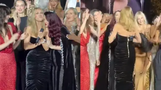 Aishwarya Rai Dazzles With Celine Dion at Paris Fashion Week