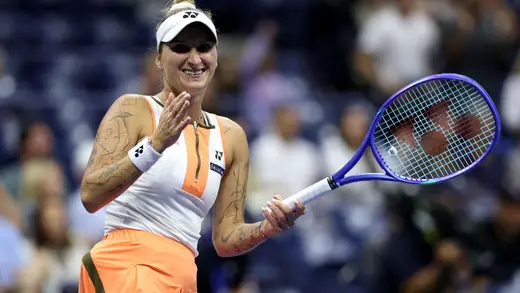Marketa Vondrousova Soaks Up Bali Sun in Blue Bikini