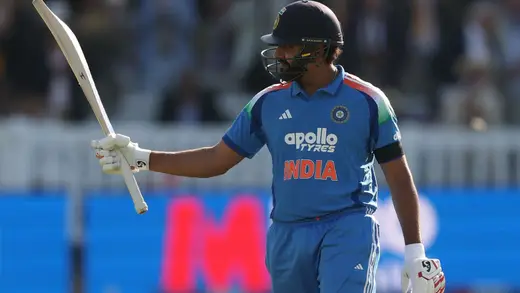 Rohit Sharma's Cheeky Jog Celebrates 100 in ODI Showdown
