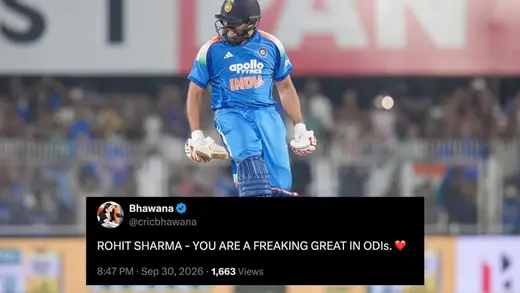 Rohit Sharma's Epic 72-Ball Century Earns Fan Cheers