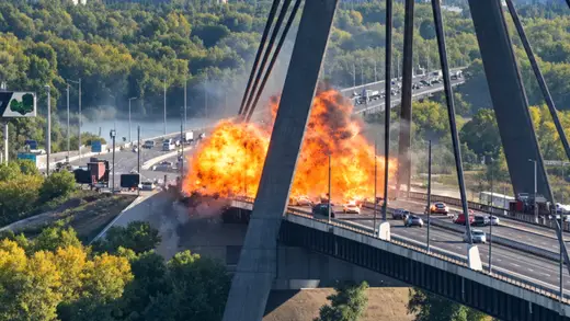 Sybiha Calls for Global Action to Stop Russia's Bridge Attacks