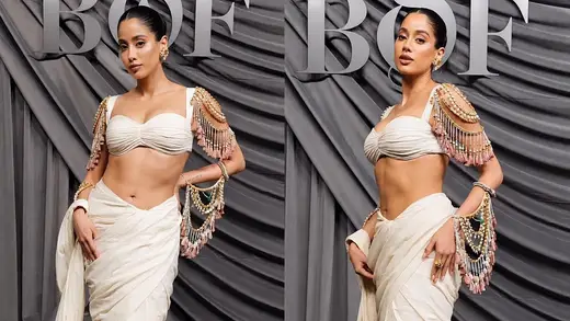 Janhvi Kapoor Ka Saree Dhamaka Paris Mein, Sabko Chhura Liya