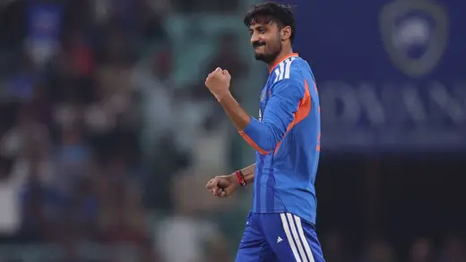 Axar Patel's First Wicket: Rovman Powell's Duck Drama!