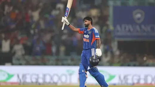 Chahal Cheers for Iyer's Epic Century in T20I Showdown!