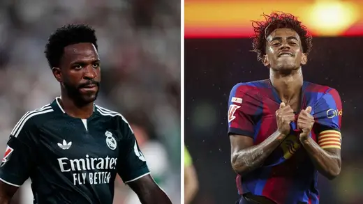 Lamine Yamal Can't Stop Laughing at Vinicius' Chin Roast