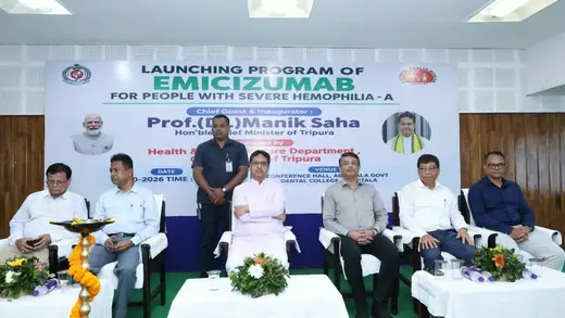 CM Saha Launches Haemophilia Programme Amid Tripura Hospital Upgrades