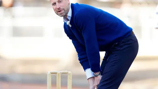 Prince William Hits The Cricket Field With Sourav Ganguly
