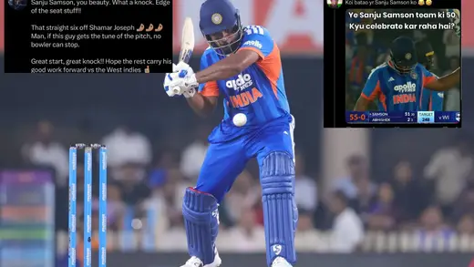 Sanju Samson Dazzles With Blazing 56 Against West Indies