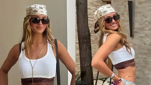Presley Kiffin Rocks Bikini Shoot On Cloudy Beach Day