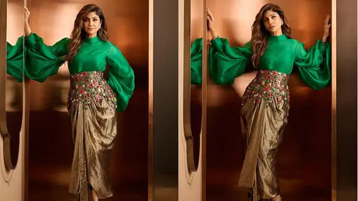 Shilpa Shetty's Sparkly Waistband Steals The Show
