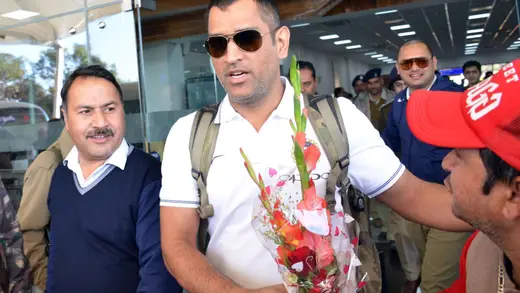 MS Dhoni Dazzles At Navratri Garba Celebrations In Jamnagar