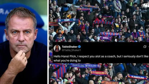 Barcelona Fans Demand Hansi Flick To Play Balde Now