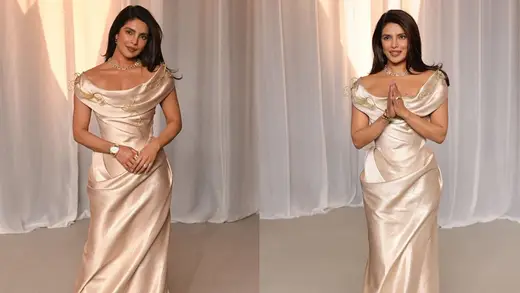 Priyanka Chopra Dazzles In Champagne-Gold Gown At Gala