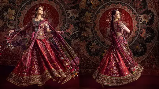 Kangana Ranaut Dazzles In A ₹2.10 Lakh Garba Outfit