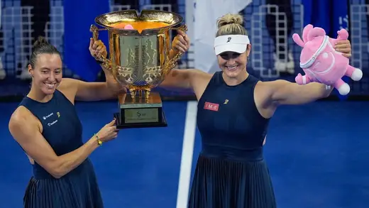 Dabrowski And Stefani School The Competition At Wuhan Open