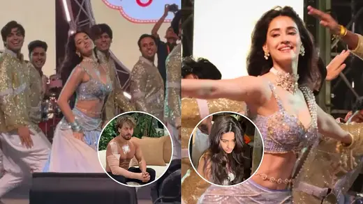 Disha Patani Dazzles At Ambani's Garba Before Tiger's Incident