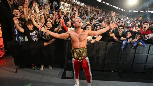 Cody Rhodes Celebrates Fans After WWE Championship Match