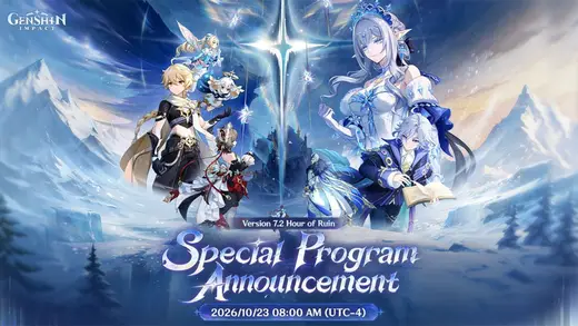 Genshin Impact 7.2 Livestream Date And Time Announced