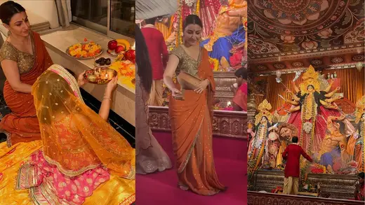 Soha Ali Khan Dances Through The Colorful Durga Puja