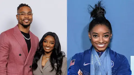 Simone Biles Rocks Pink Bikini While Colts Face Tough Times
