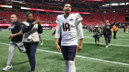 Caleb Williams Struts Into Soldier Field With Style