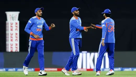 Naman Dhir takes stunning diving catch as Nitish Reddy gives massive breakthrough in NZ vs IND 2026 3rd T20I [Watch]