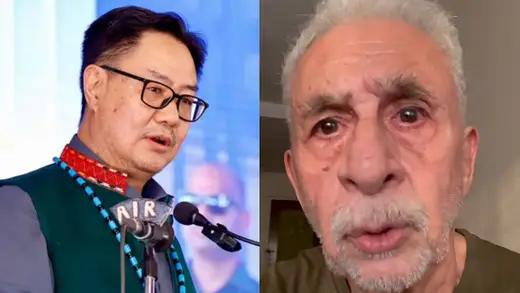Naseeruddin Shah Calls Himself Dimagi Naxal, Rijiju Shocked